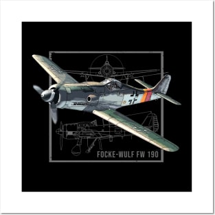 Focke-Wulf Fw 190 | WW2 Fighter Plane Posters and Art